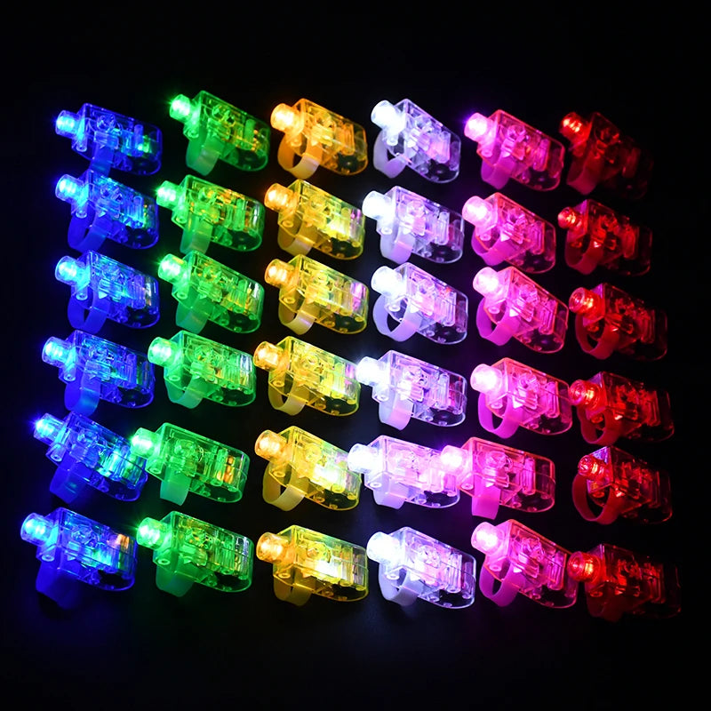 30/60/100pcs LED Finger Lights – Fun Party Favors for Kids & Events - LucyFunParty