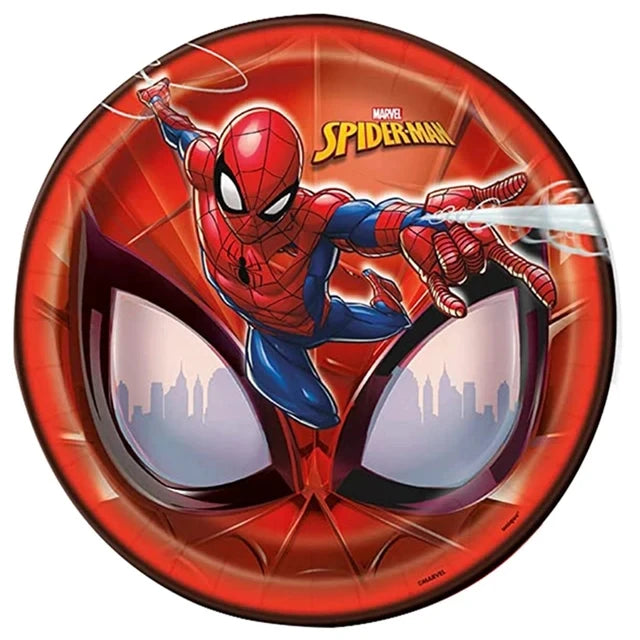 Spiderman Theme Party Tableware – Cups, Plates, Napkins & Tablecloth Set - LucyFunParty