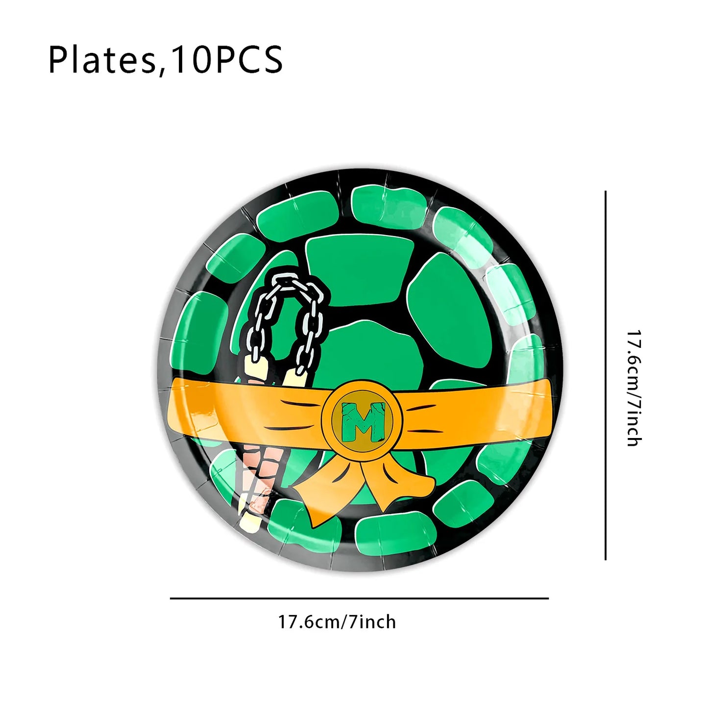 Green Ninja Turtle Party Supplies – Cutlery & Decorations for Kids' Birthdays - LucyFunParty