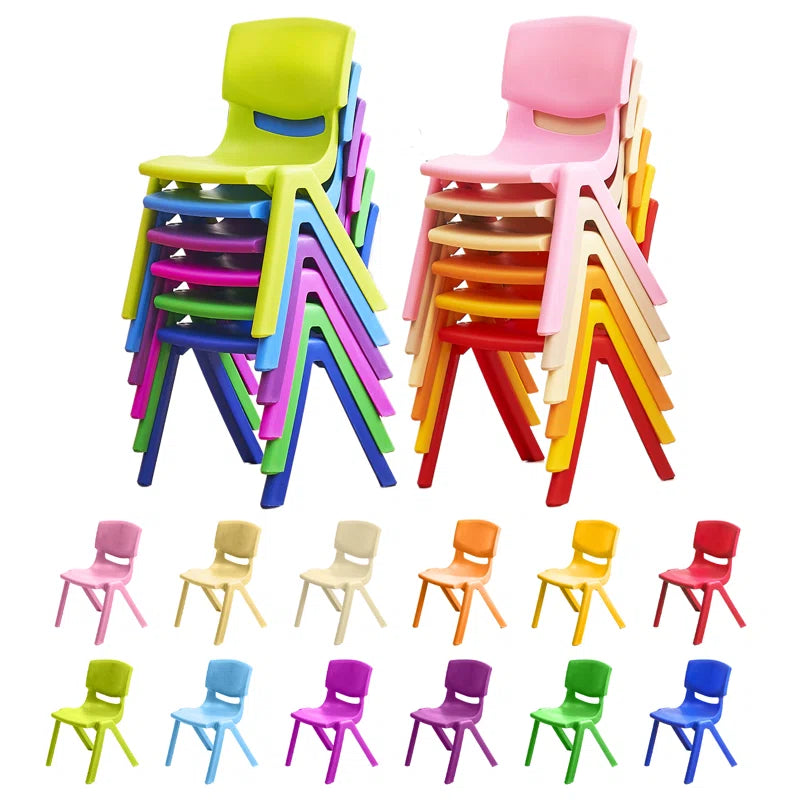 Colorful plastic chairs - LucyFunParty