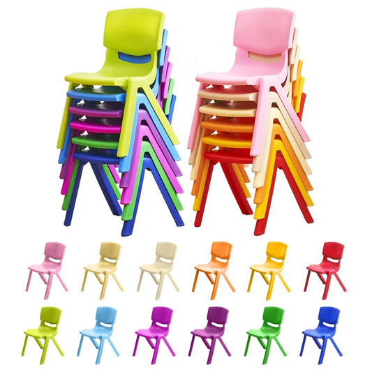 Colorful plastic chairs - LucyFunParty