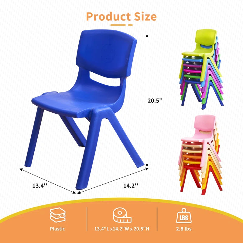 Colorful plastic chairs - LucyFunParty