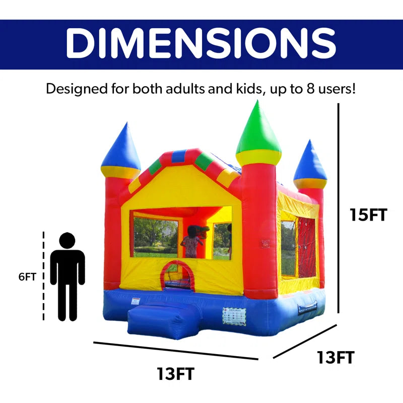 Castle Type Bounce House for Adults and Kids - LucyFunParty