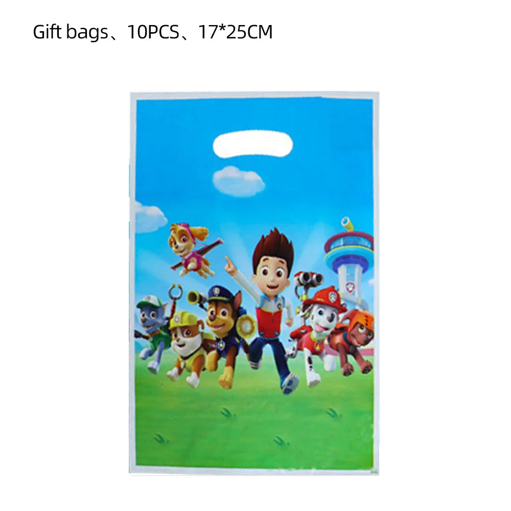 Paw Patrol Skye Theme Gift Bags – Plastic Candy Loot Bags for Kids' Party Favors - LucyFunParty