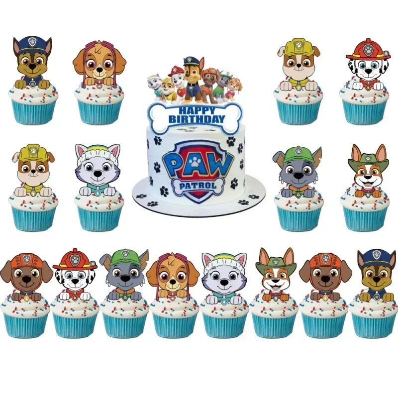 Paw Patrol Birthday Cake Topper & Balloon Set – Party Decorations for Kids - LucyFunParty