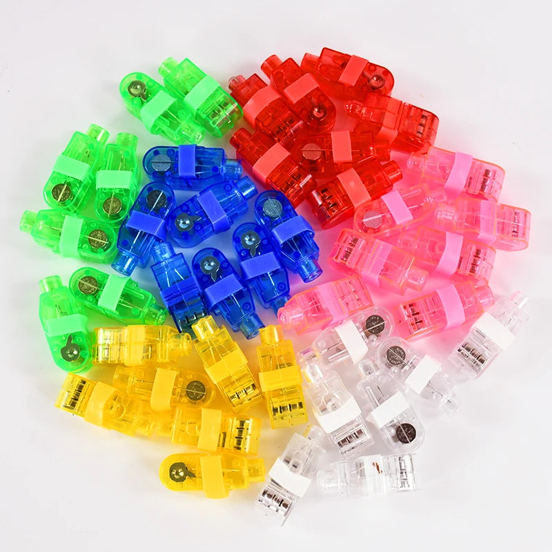 30/60/100pcs LED Finger Lights – Fun Party Favors for Kids & Events - LucyFunParty