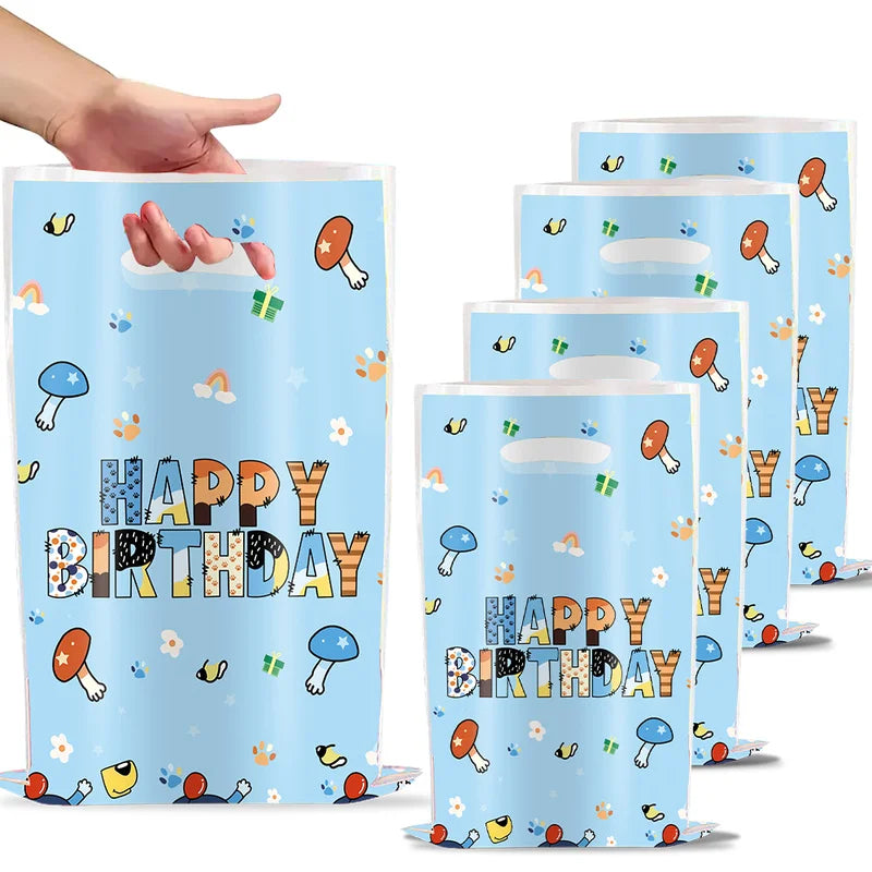 Bluey Theme Party Gift Bags – Disposable Candy Bags & Decorations - LucyFunParty