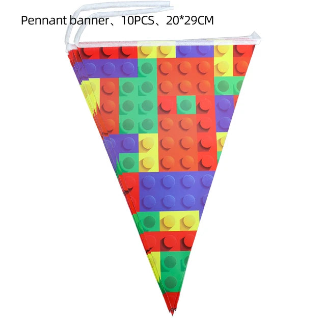 Building Blocks Theme Party Decorations – Fun & Colorful Party Supplies - LucyFunParty