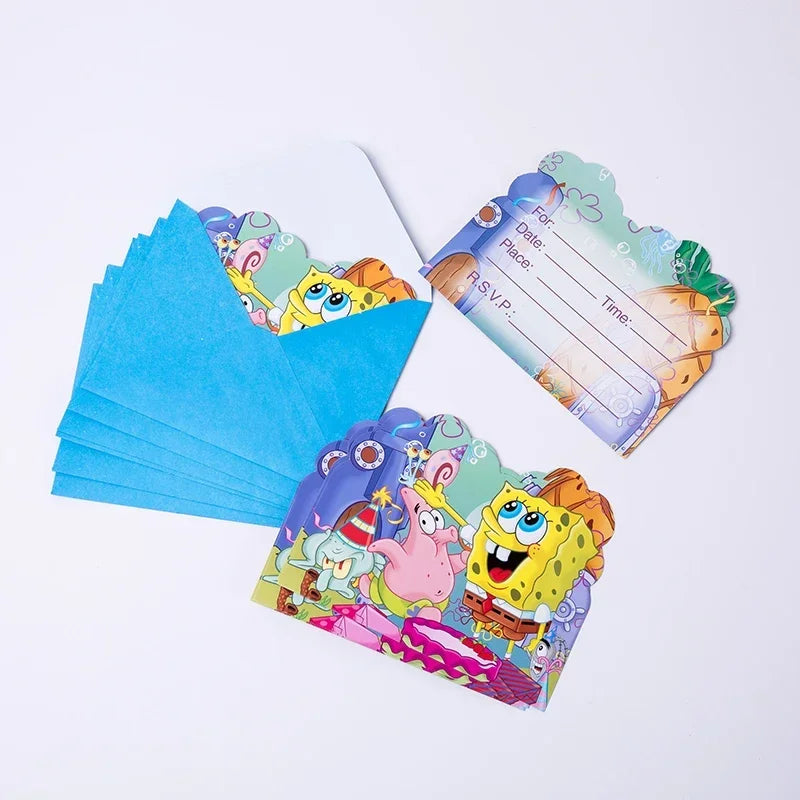 SpongeBob Theme Party Tableware – Disposable Plates, Cups & Napkins Set - LucyFunParty