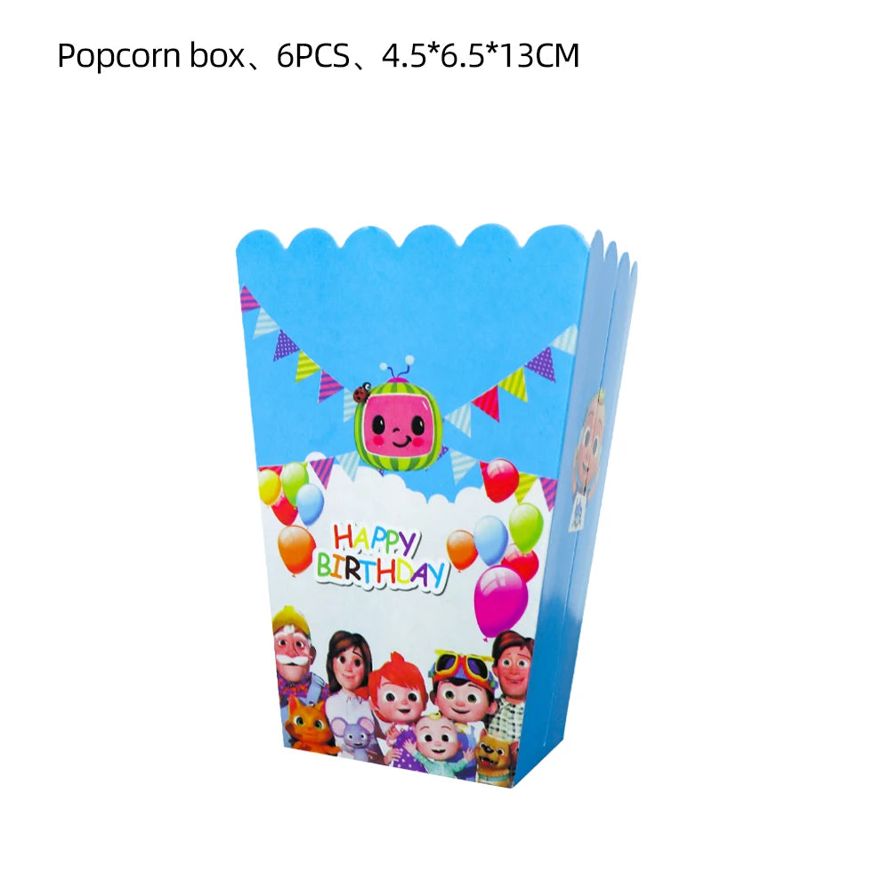 Cartoon Melon Theme Party Tableware – Plates, Napkins & Tablecloth Set - LucyFunParty