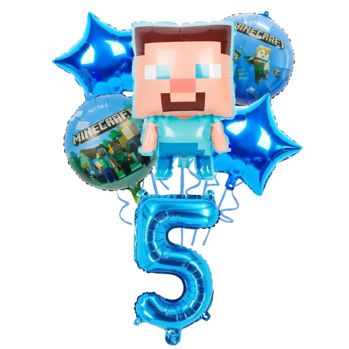 Pixel Game Theme Party Set – Balloons, Tableware & Decorations - LucyFunParty