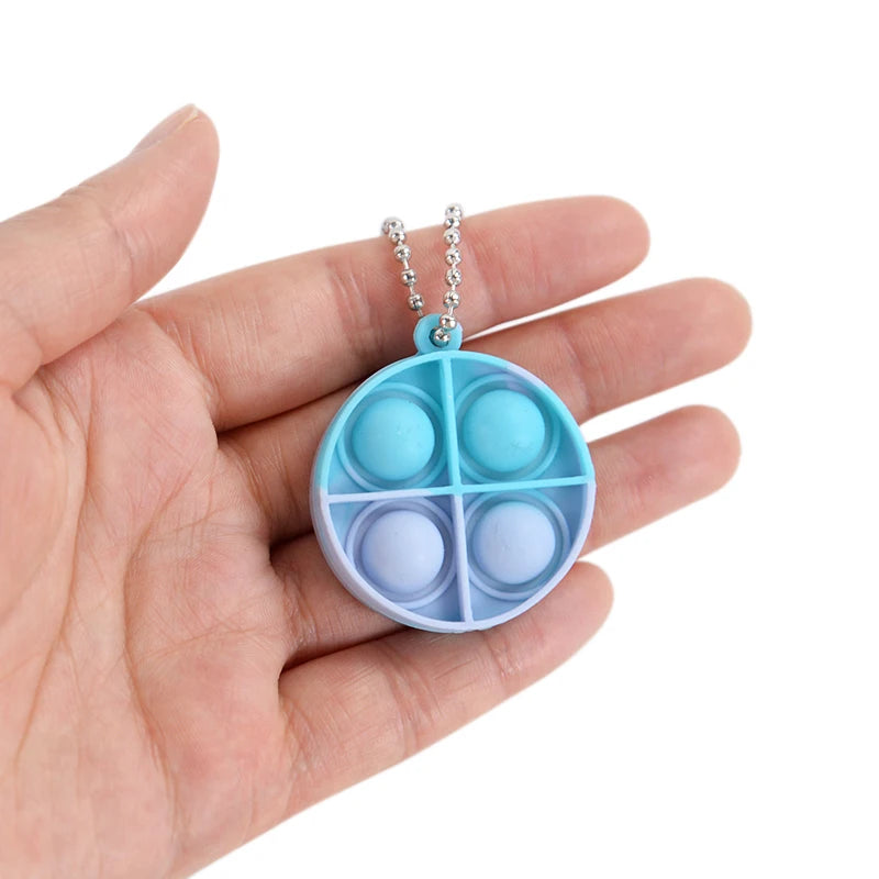Mini Pop Fidget Keychain – Stress Relief & Sensory Toy - LucyFunParty