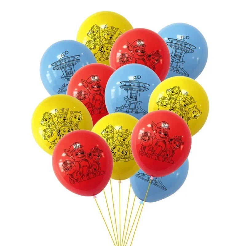 Paw Patrol Birthday Cake Topper & Balloon Set – Party Decorations for Kids - LucyFunParty