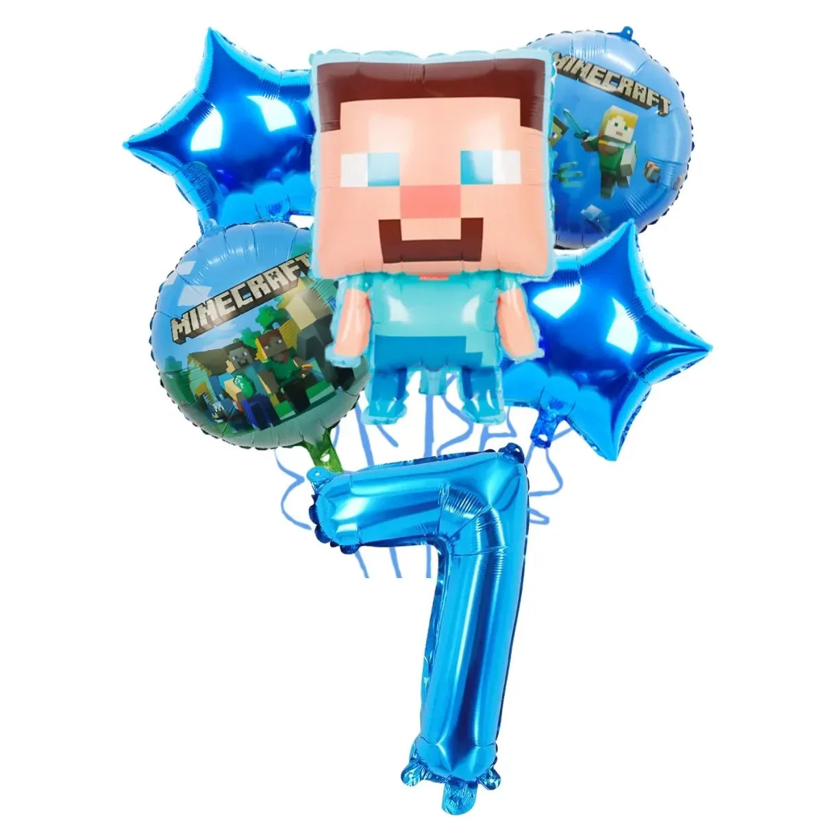 Pixel Game Theme Party Set – Balloons, Tableware & Decorations - LucyFunParty