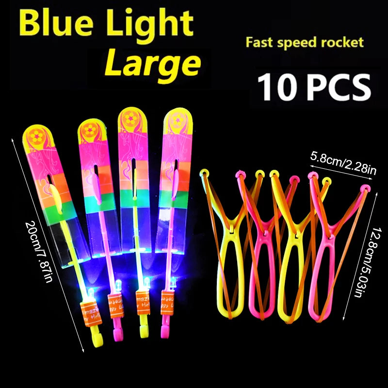 5/20pcs LED Catapult Helicopter Toys – Fun Party Favors & Pinata Fillers - LucyFunParty
