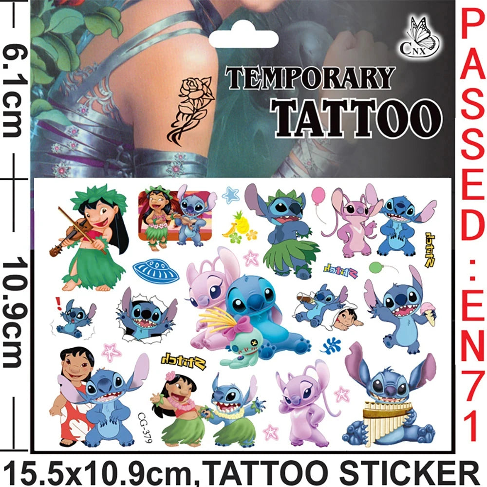 Lilo & Stitch Party Favors – Slap Bracelets, Straws, Bags, Stickers & Rings - LucyFunParty