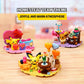 Pokemon Building Blocks Pikachu Psyduck Seaside Party Theme Scene Model Bricks Desktop Decorative Ornaments Kids DIY Toys Gifts