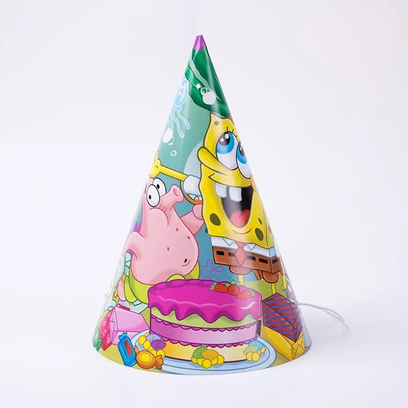 SpongeBob Theme Party Tableware – Disposable Plates, Cups & Napkins Set - LucyFunParty