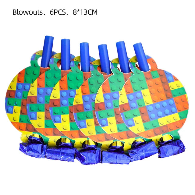 Building Blocks Theme Party Decorations – Fun & Colorful Party Supplies - LucyFunParty