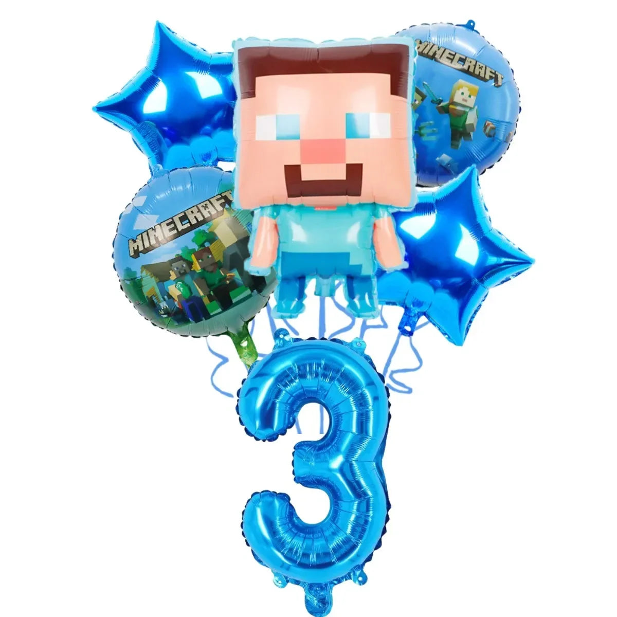 Pixel Game Theme Party Set – Balloons, Tableware & Decorations - LucyFunParty