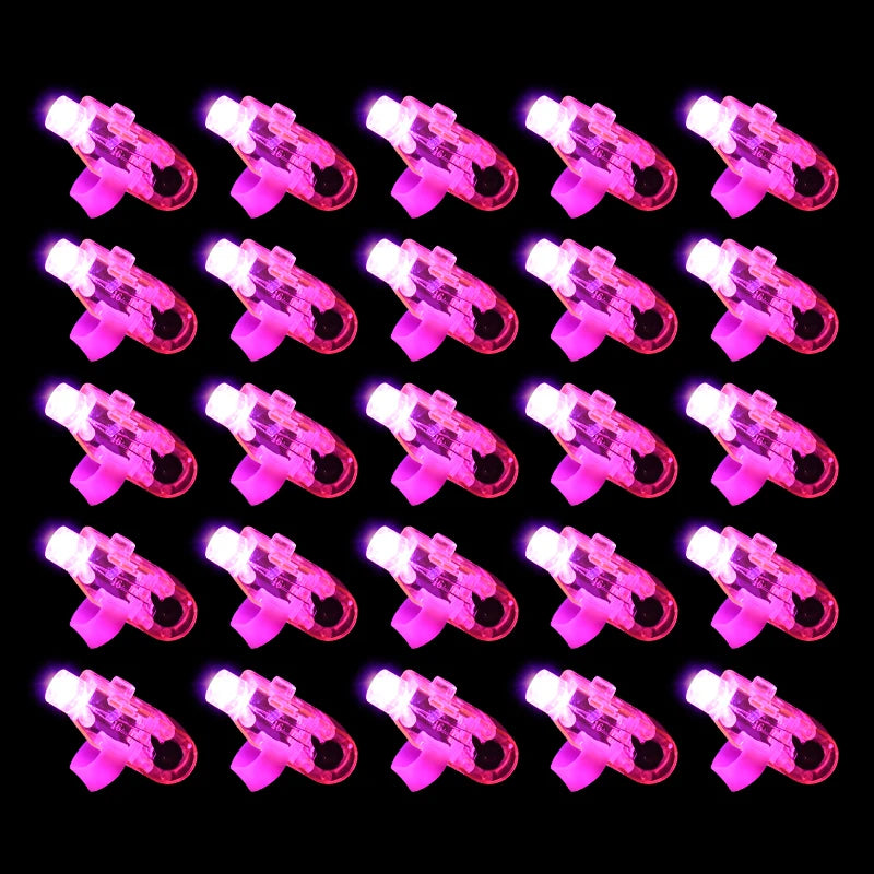 30/60/100pcs LED Finger Lights – Fun Party Favors for Kids & Events - LucyFunParty