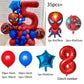 Spiderman Party Balloons - 35pcs Blue Red Latex