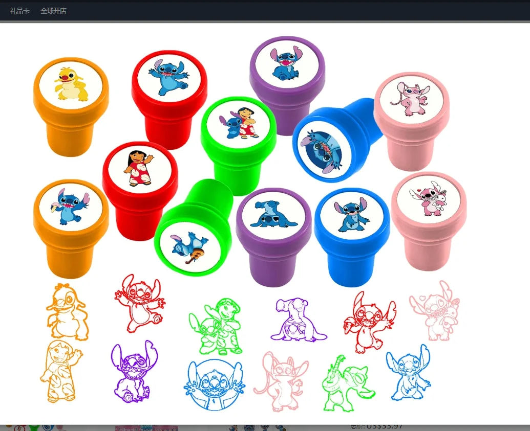 Lilo & Stitch Party Favors – Slap Bracelets, Straws, Bags, Stickers & Rings - LucyFunParty