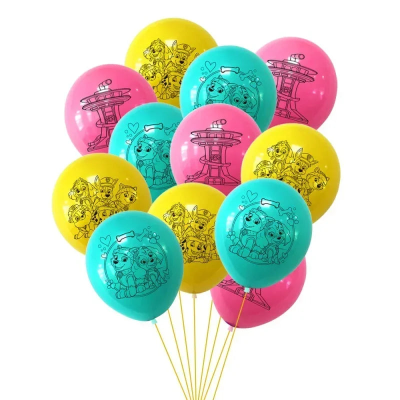 Paw Patrol Birthday Cake Topper & Balloon Set – Party Decorations for Kids - LucyFunParty