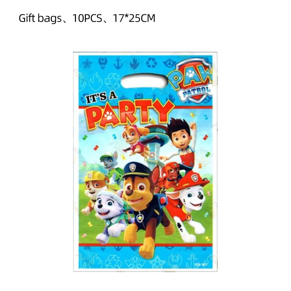 Paw Patrol Skye Theme Gift Bags – Plastic Candy Loot Bags for Kids' Party Favors - LucyFunParty
