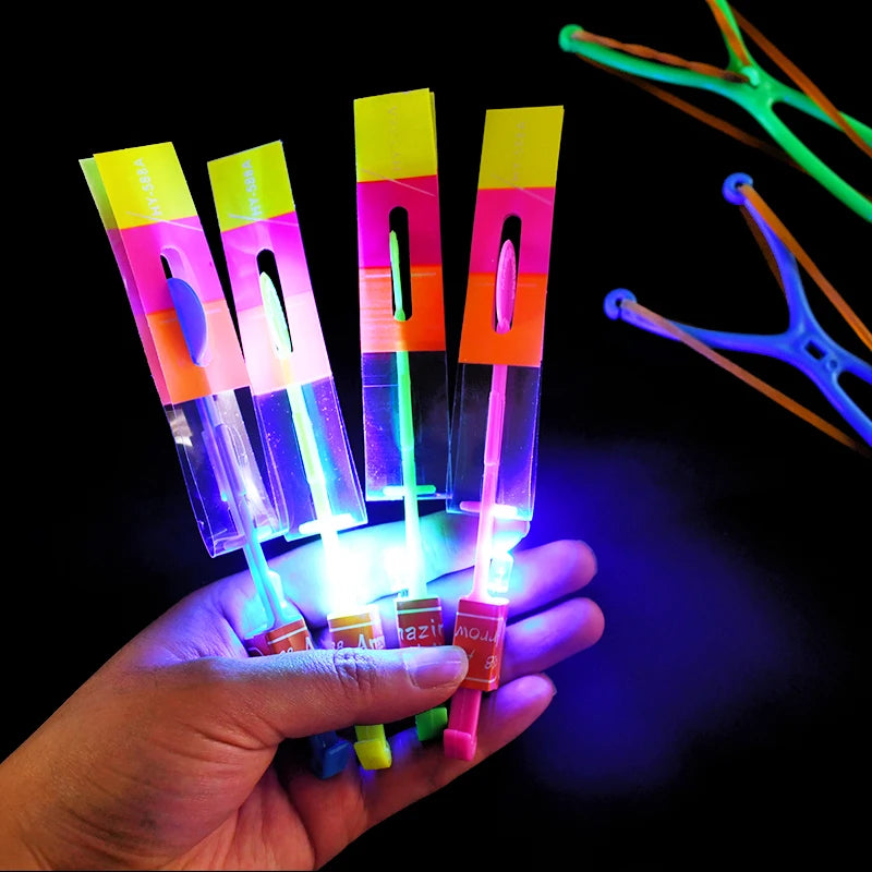 5/20pcs LED Catapult Helicopter Toys – Fun Party Favors & Pinata Fillers - LucyFunParty