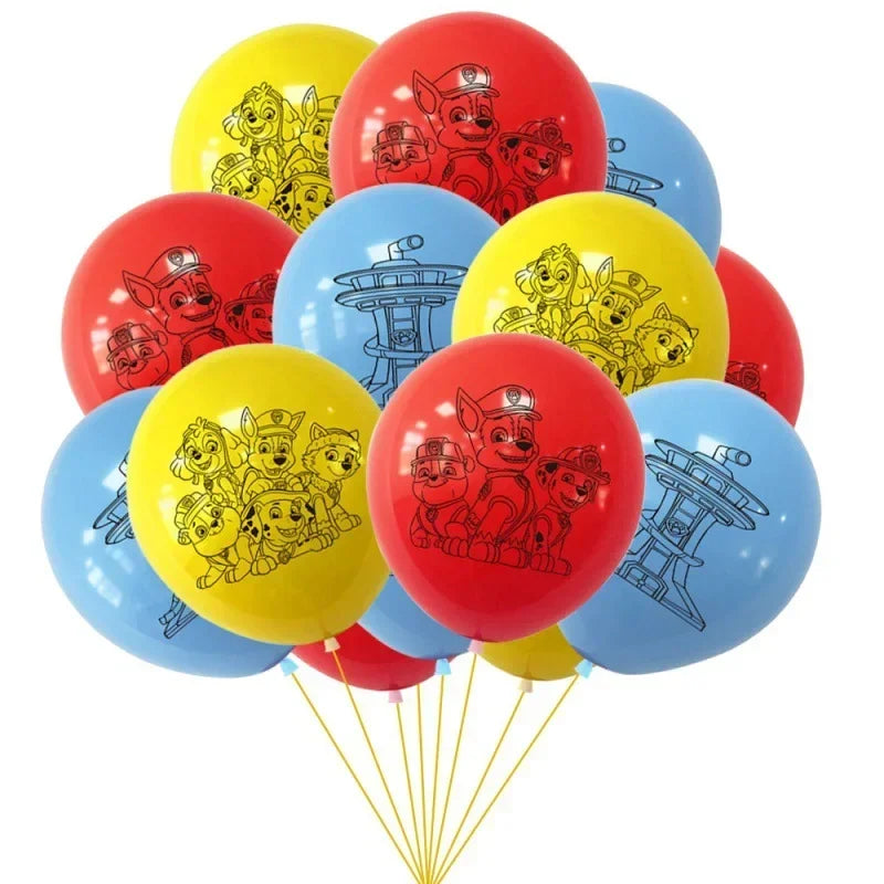 Paw Patrol Birthday Cake Topper & Balloon Set – Party Decorations for Kids - LucyFunParty