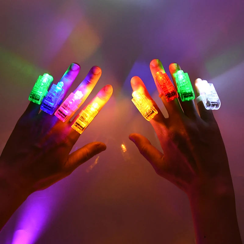 30/60/100pcs LED Finger Lights – Fun Party Favors for Kids & Events - LucyFunParty