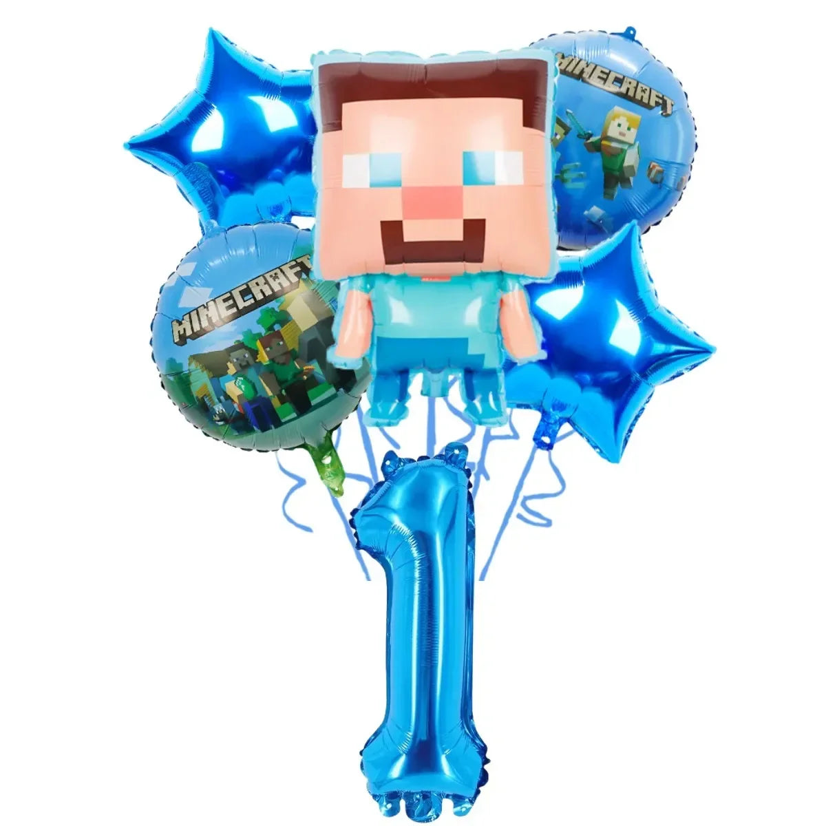 Pixel Game Theme Party Set – Balloons, Tableware & Decorations - LucyFunParty