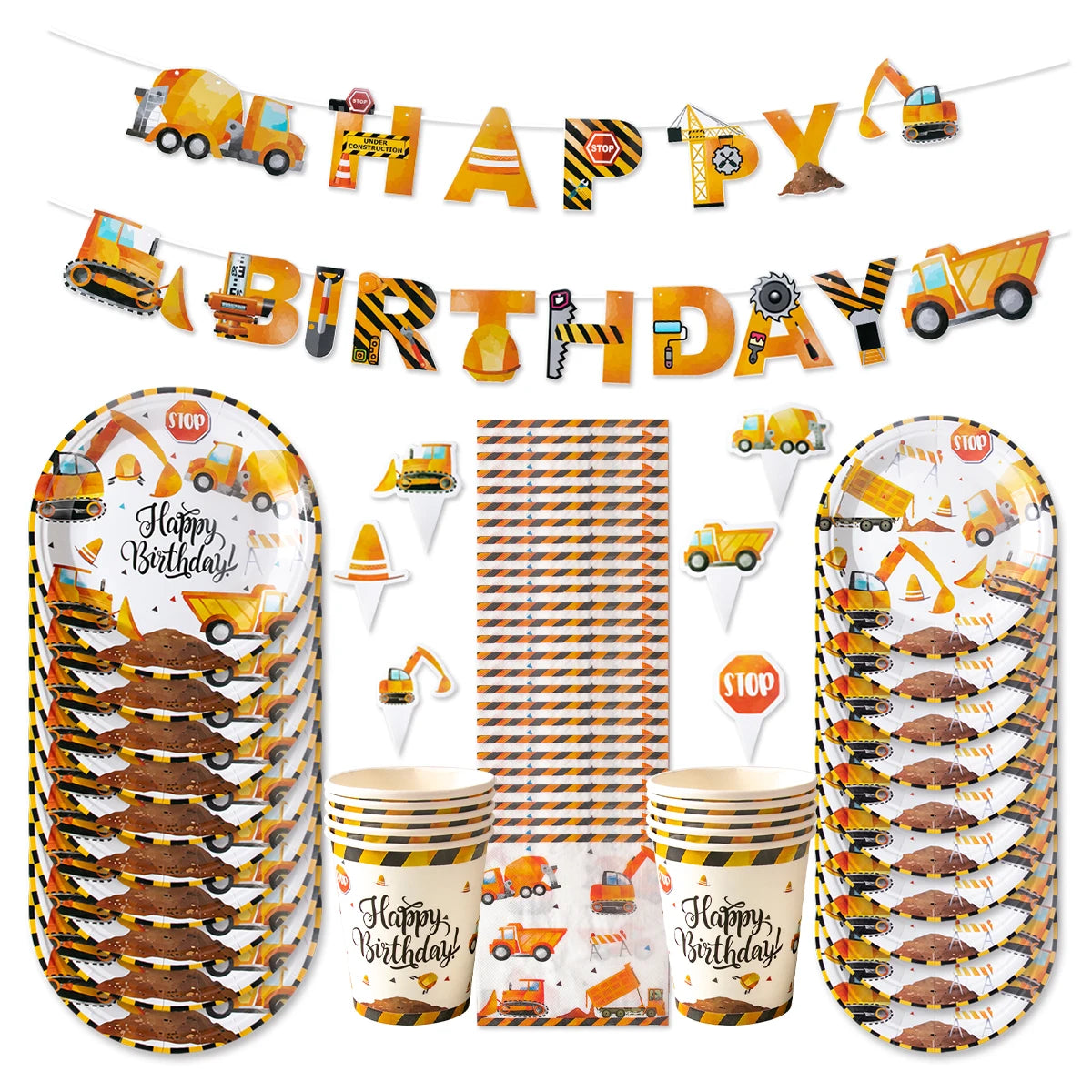 Construction Themed Party Decorations - LucyFunParty