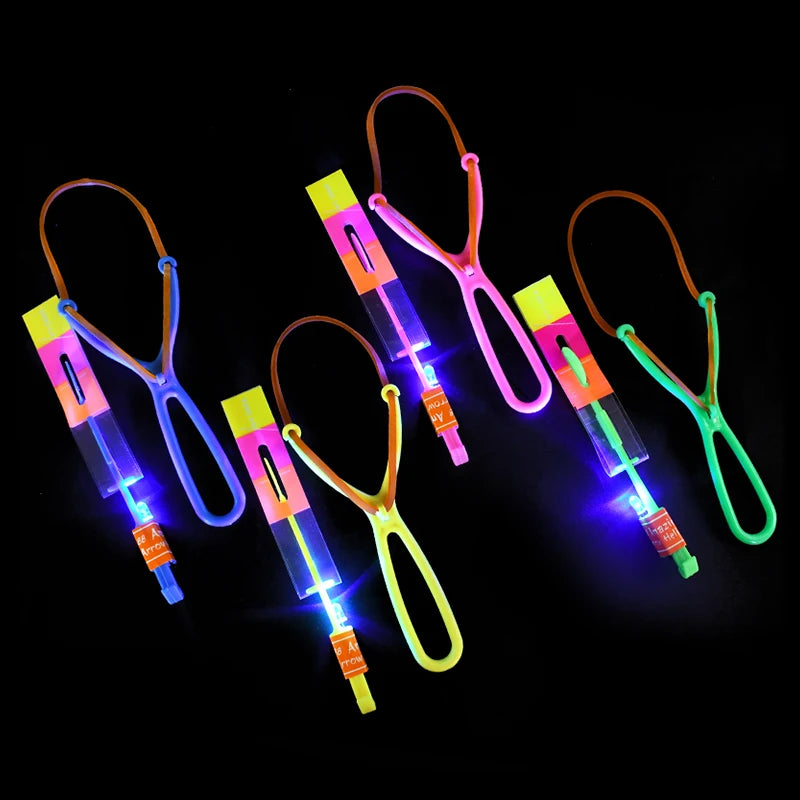 5/20pcs LED Catapult Helicopter Toys – Fun Party Favors & Pinata Fillers - LucyFunParty