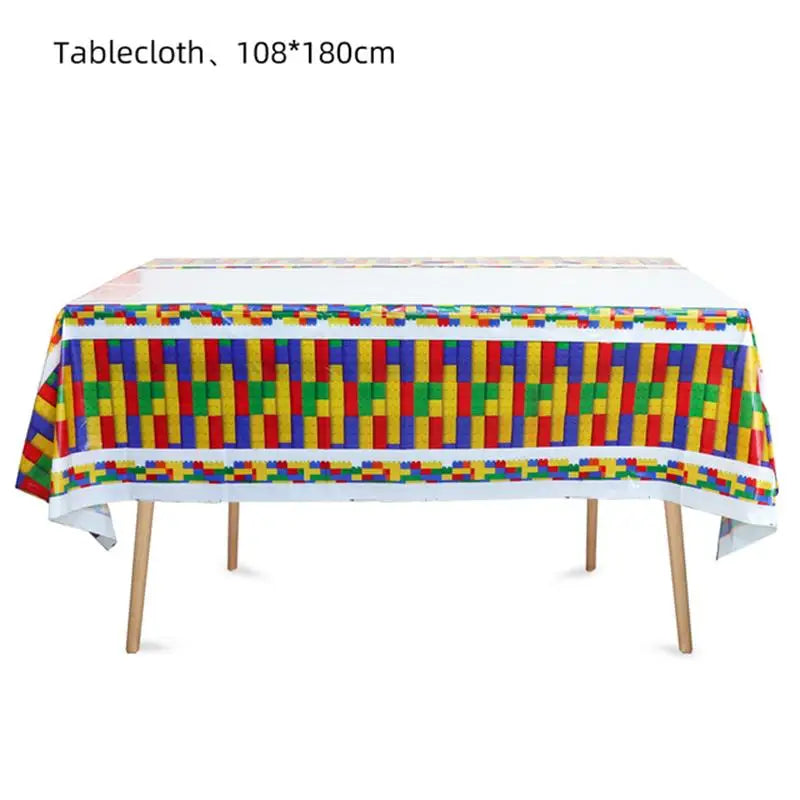 Building Blocks Theme Party Decorations – Fun & Colorful Party Supplies - LucyFunParty