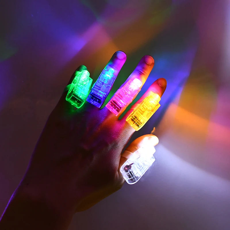 30/60/100pcs LED Finger Lights – Fun Party Favors for Kids & Events - LucyFunParty