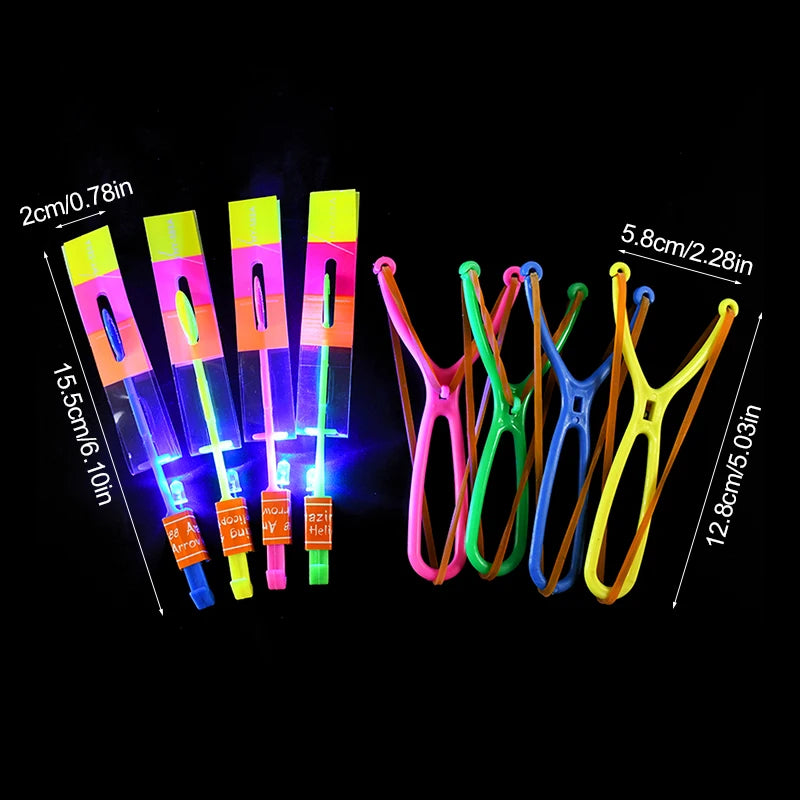 5/20pcs LED Catapult Helicopter Toys – Fun Party Favors & Pinata Fillers - LucyFunParty