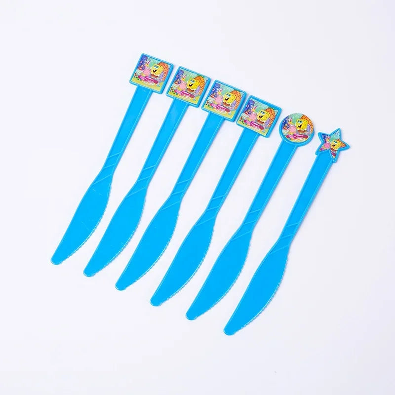 SpongeBob Theme Party Tableware – Disposable Plates, Cups & Napkins Set - LucyFunParty