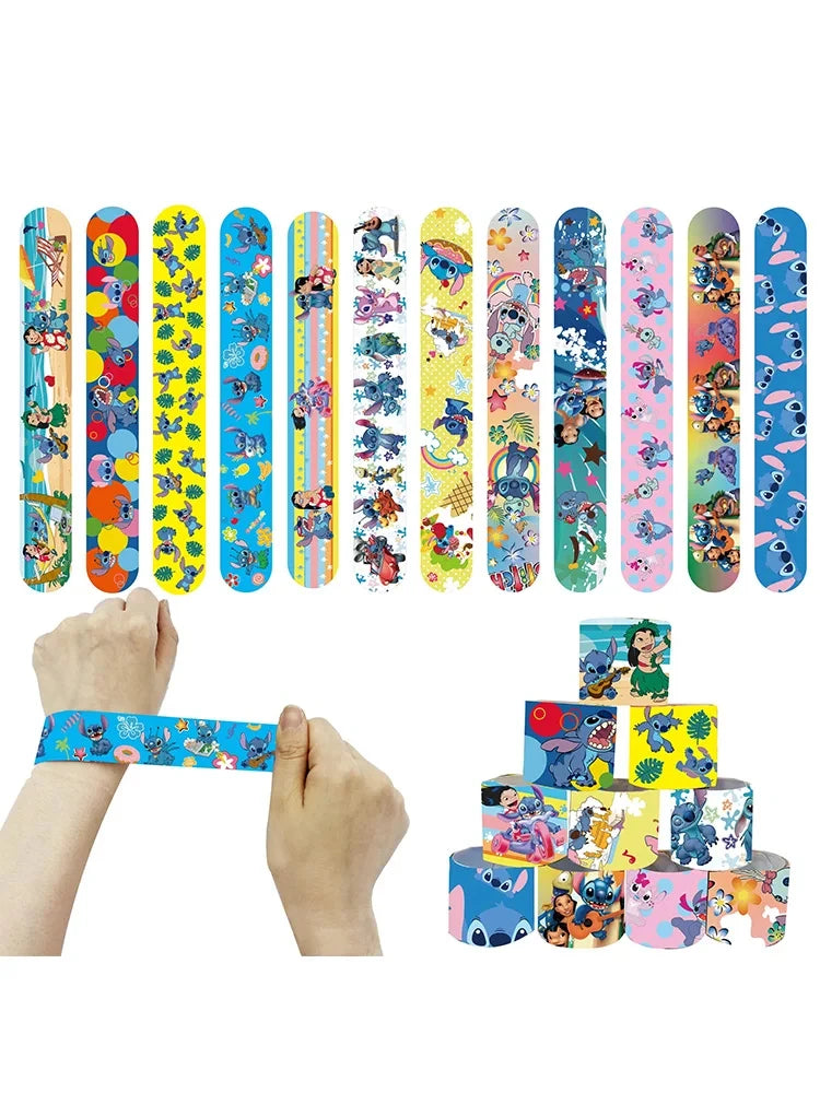 Lilo & Stitch Party Favors – Slap Bracelets, Straws, Bags, Stickers & Rings - LucyFunParty