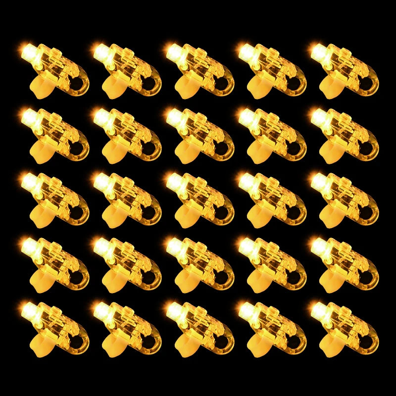 30/60/100pcs LED Finger Lights – Fun Party Favors for Kids & Events - LucyFunParty