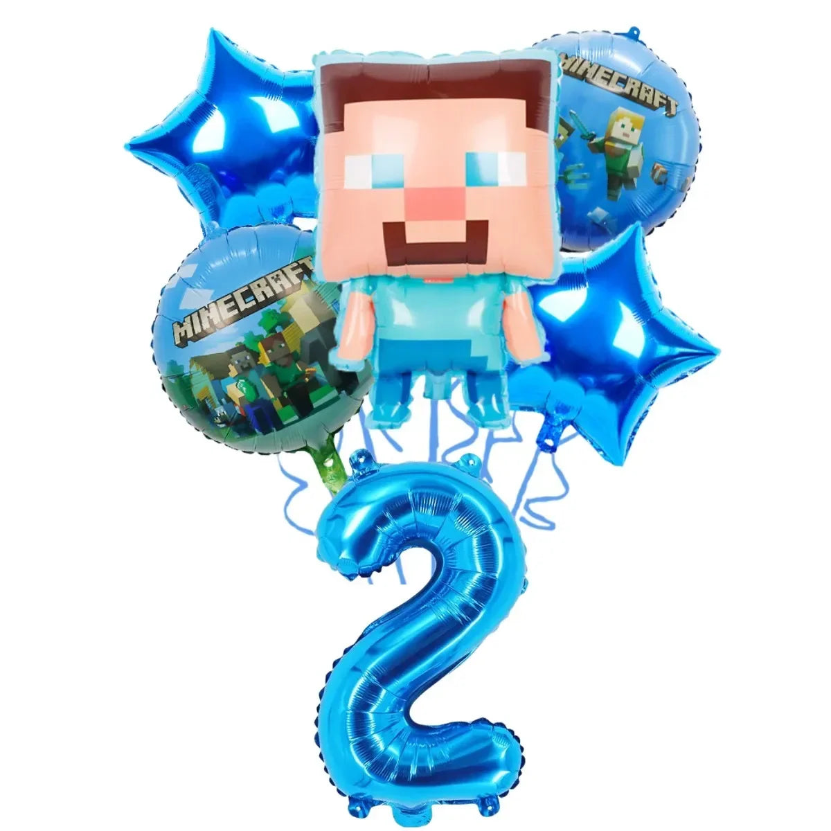 Pixel Game Theme Party Set – Balloons, Tableware & Decorations - LucyFunParty