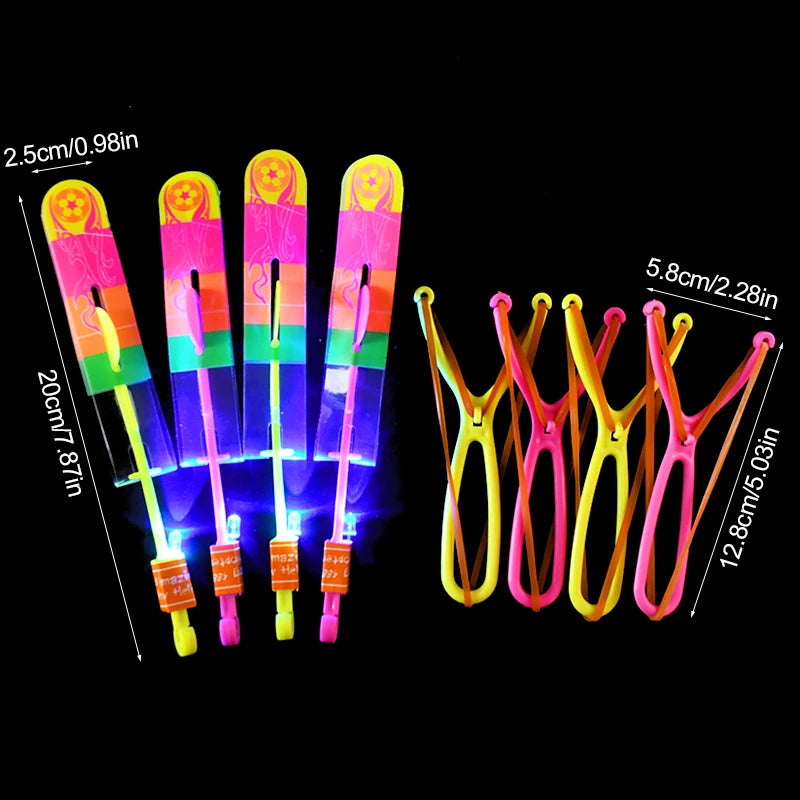 5/20pcs LED Catapult Helicopter Toys – Fun Party Favors & Pinata Fillers - LucyFunParty