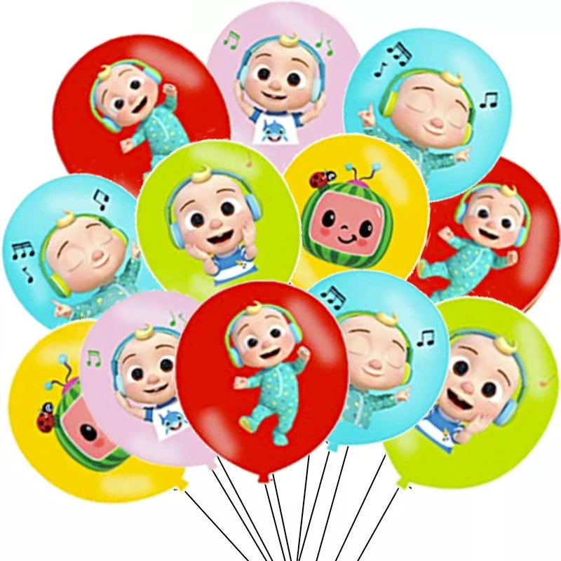 Cartoon Melon Theme Party Tableware – Plates, Napkins & Tablecloth Set - LucyFunParty