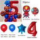 Spiderman Party Balloons - 35pcs Blue Red Latex