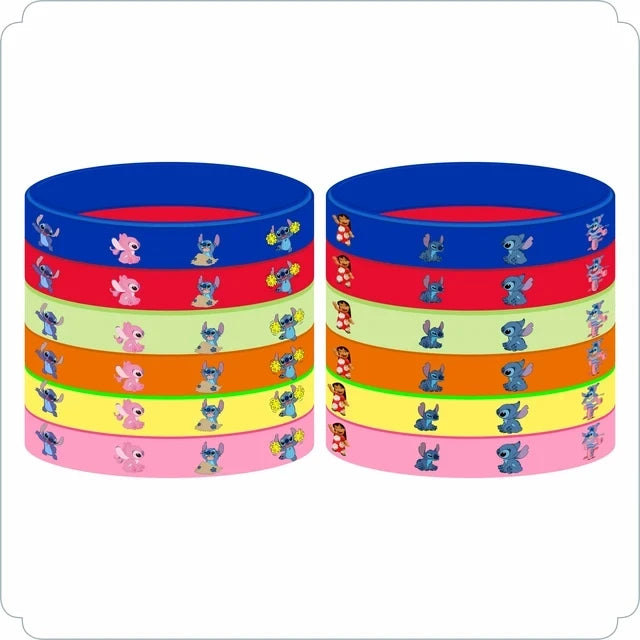 Lilo & Stitch Party Favors – Slap Bracelets, Straws, Bags, Stickers & Rings - LucyFunParty