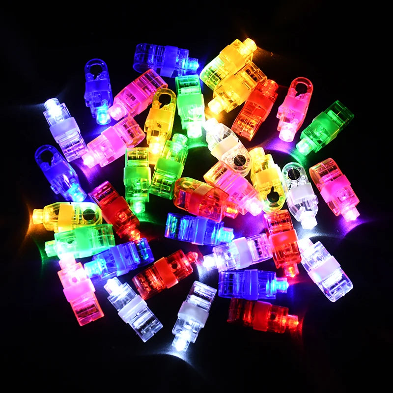 30/60/100pcs LED Finger Lights – Fun Party Favors for Kids & Events - LucyFunParty