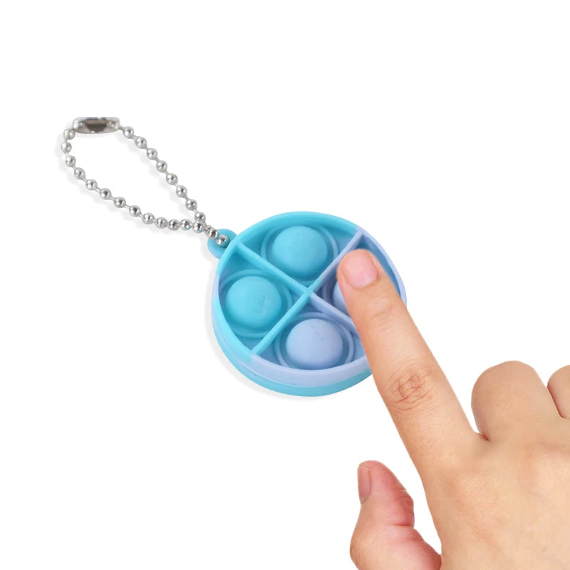 Mini Pop Fidget Keychain – Stress Relief & Sensory Toy - LucyFunParty