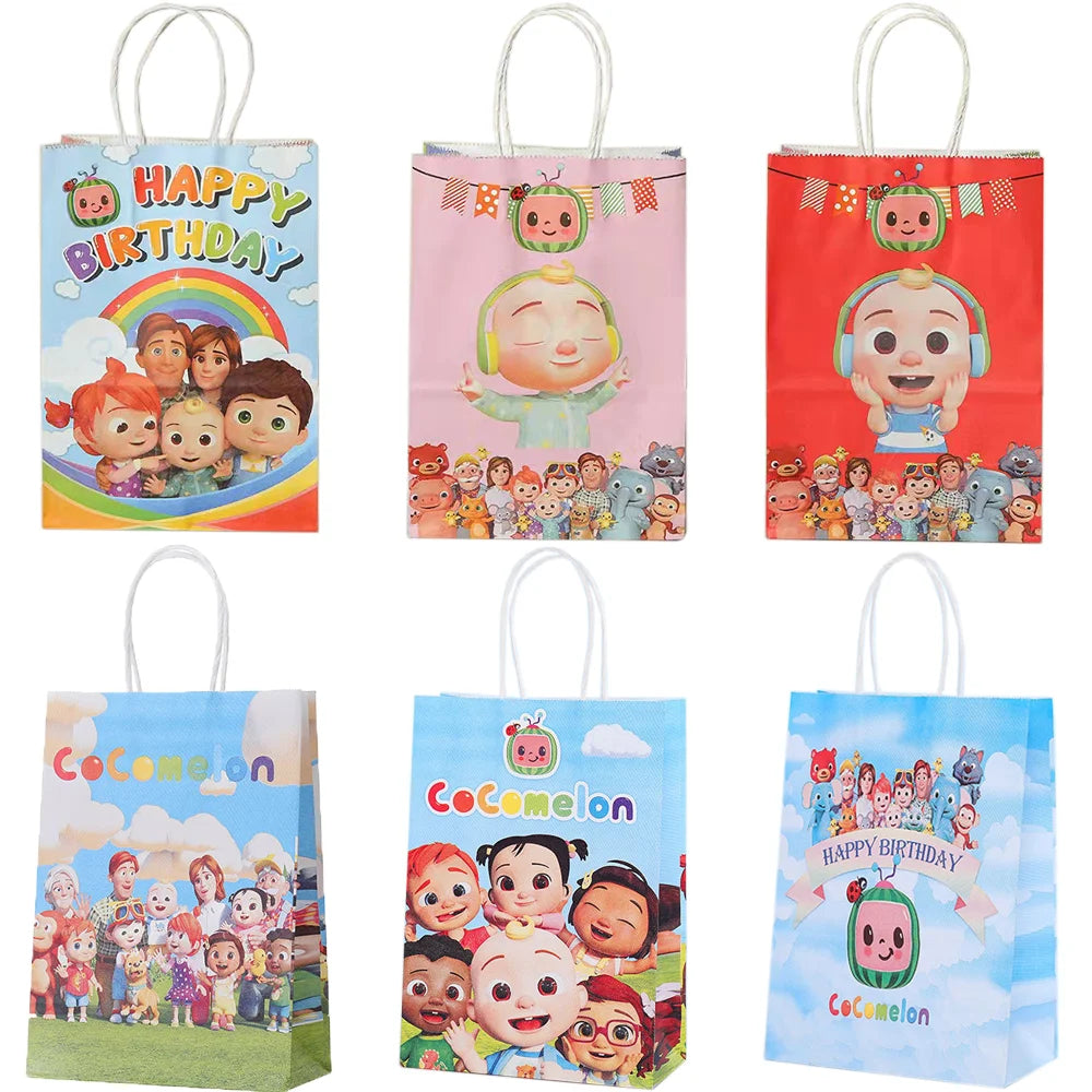 Cartoon Melon Theme Party Tableware – Plates, Napkins & Tablecloth Set - LucyFunParty