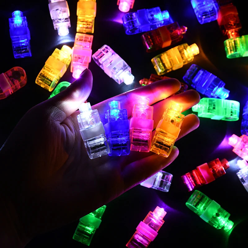 30/60/100pcs LED Finger Lights – Fun Party Favors for Kids & Events - LucyFunParty